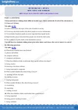 Đề thi học kì 1 Tiếng Anh 12 Bright - Đề số 2